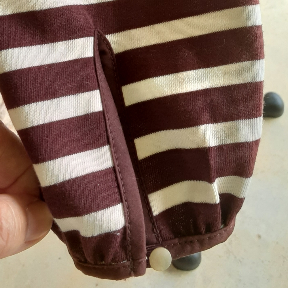 J. Crew long sleeve striped cotton blouse. - Picture 4 of 7
